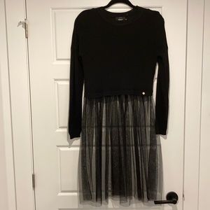 Black sweater top dress
